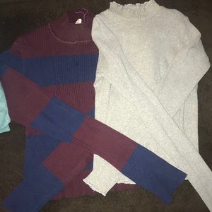 Turtleneck tight sweater bundle